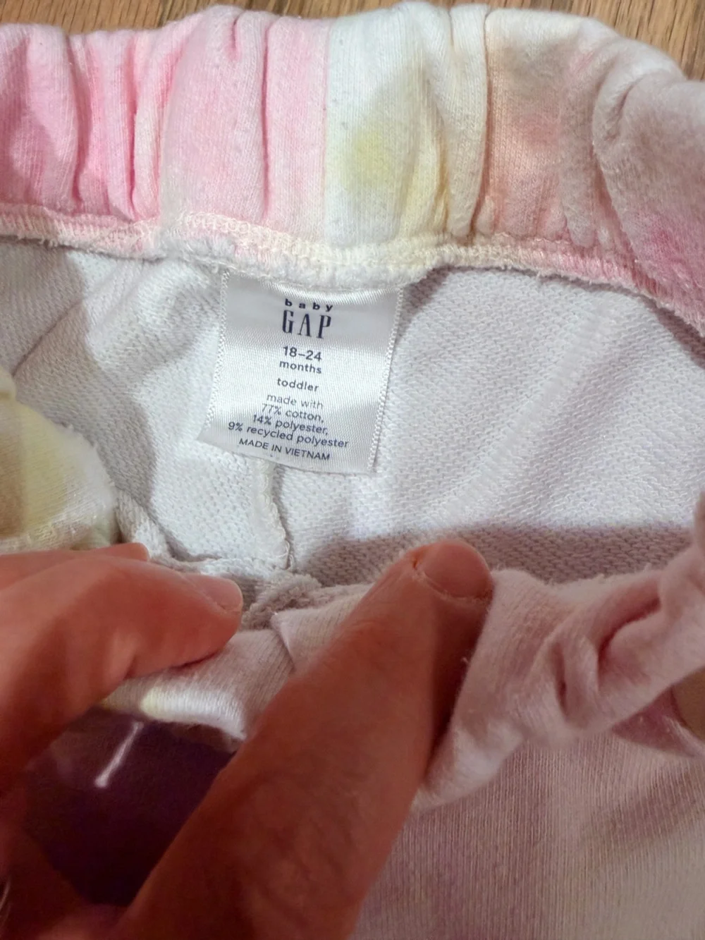 Gap toddler girl tie dye jogger sweatpants